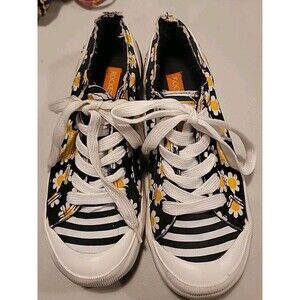 Rocket Dog Shoes Womens 7.5 Daisy Print Jazzin Sneakers Textile